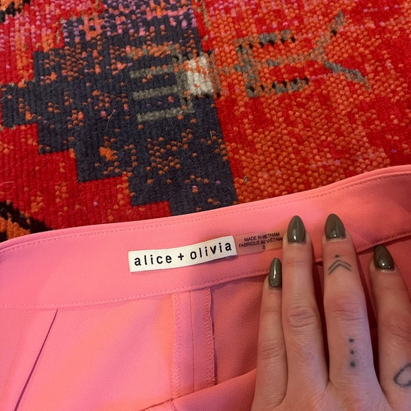 Alice + Olivia pink, wide leg trousers - Picture 4 of 5